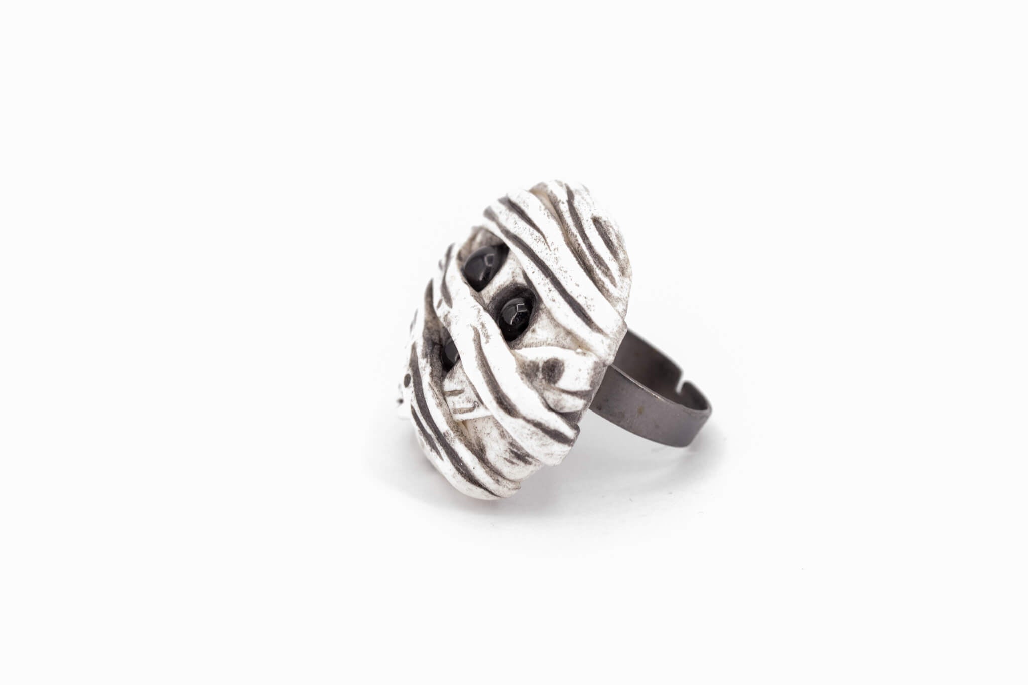 Kawaii Mummy Ring - Pearl Moon Creations