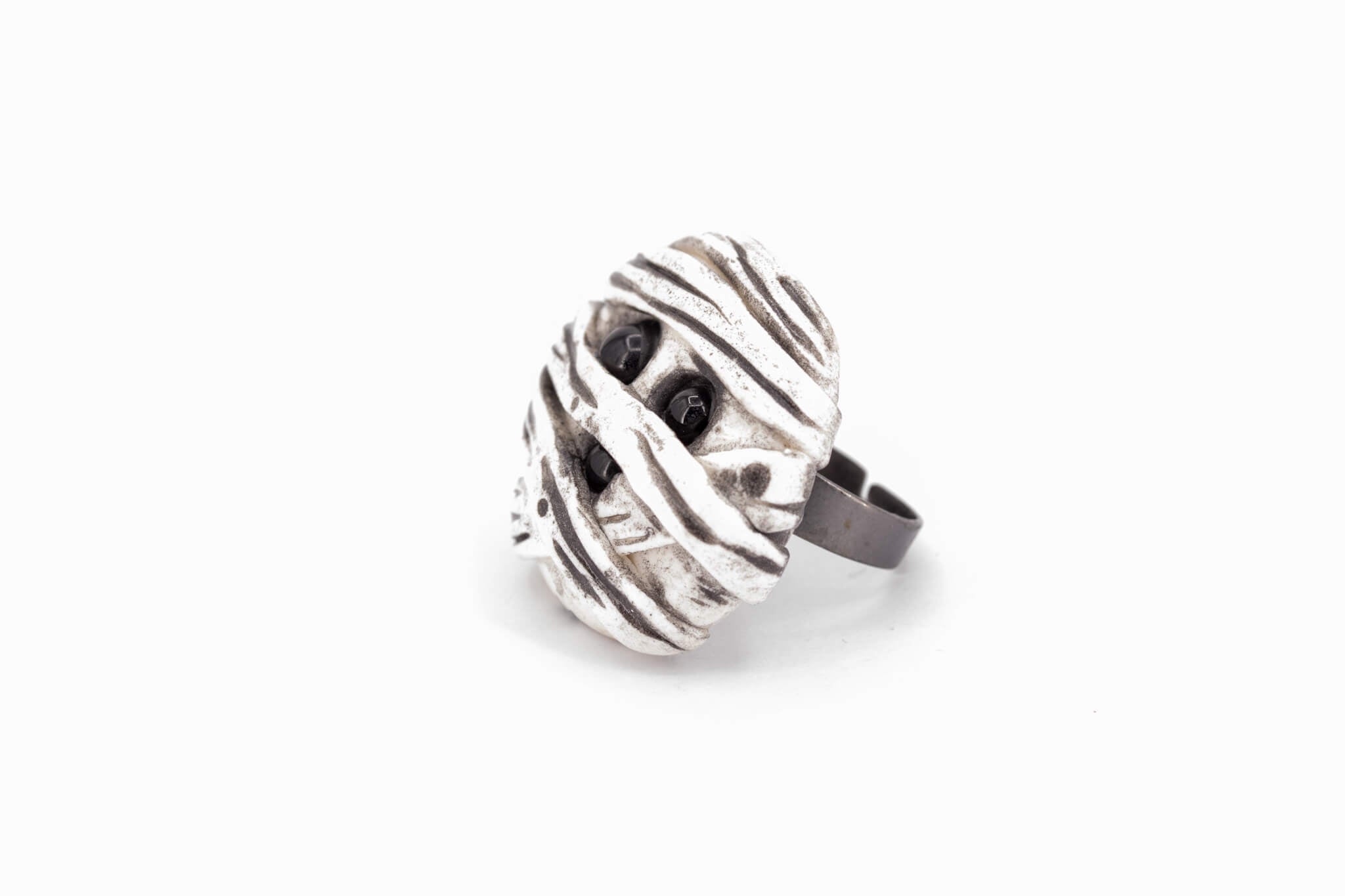 Kawaii Mummy Ring - Pearl Moon Creations