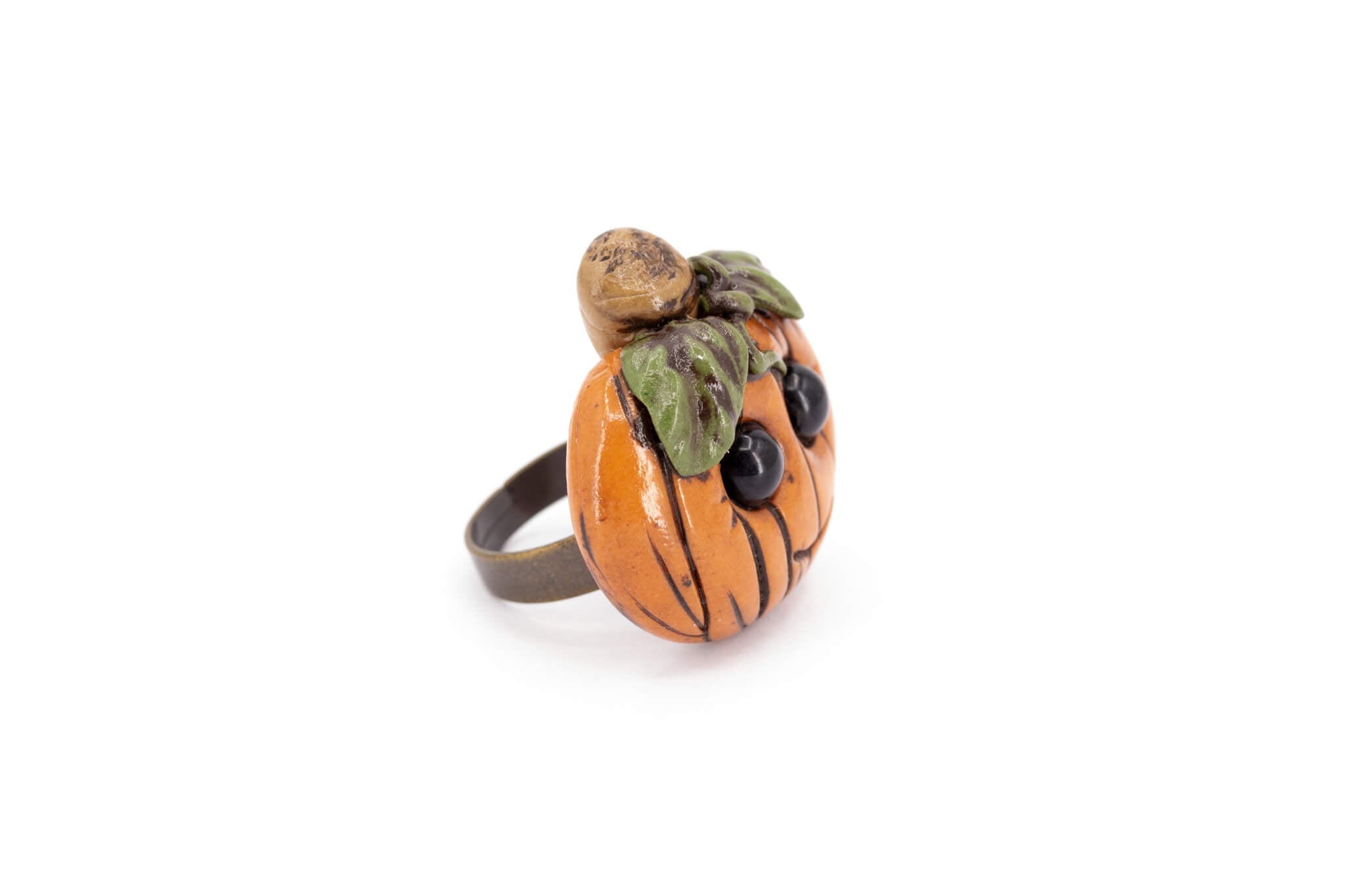 Kawaii Pumpkin Ring - Pearl Moon Creations