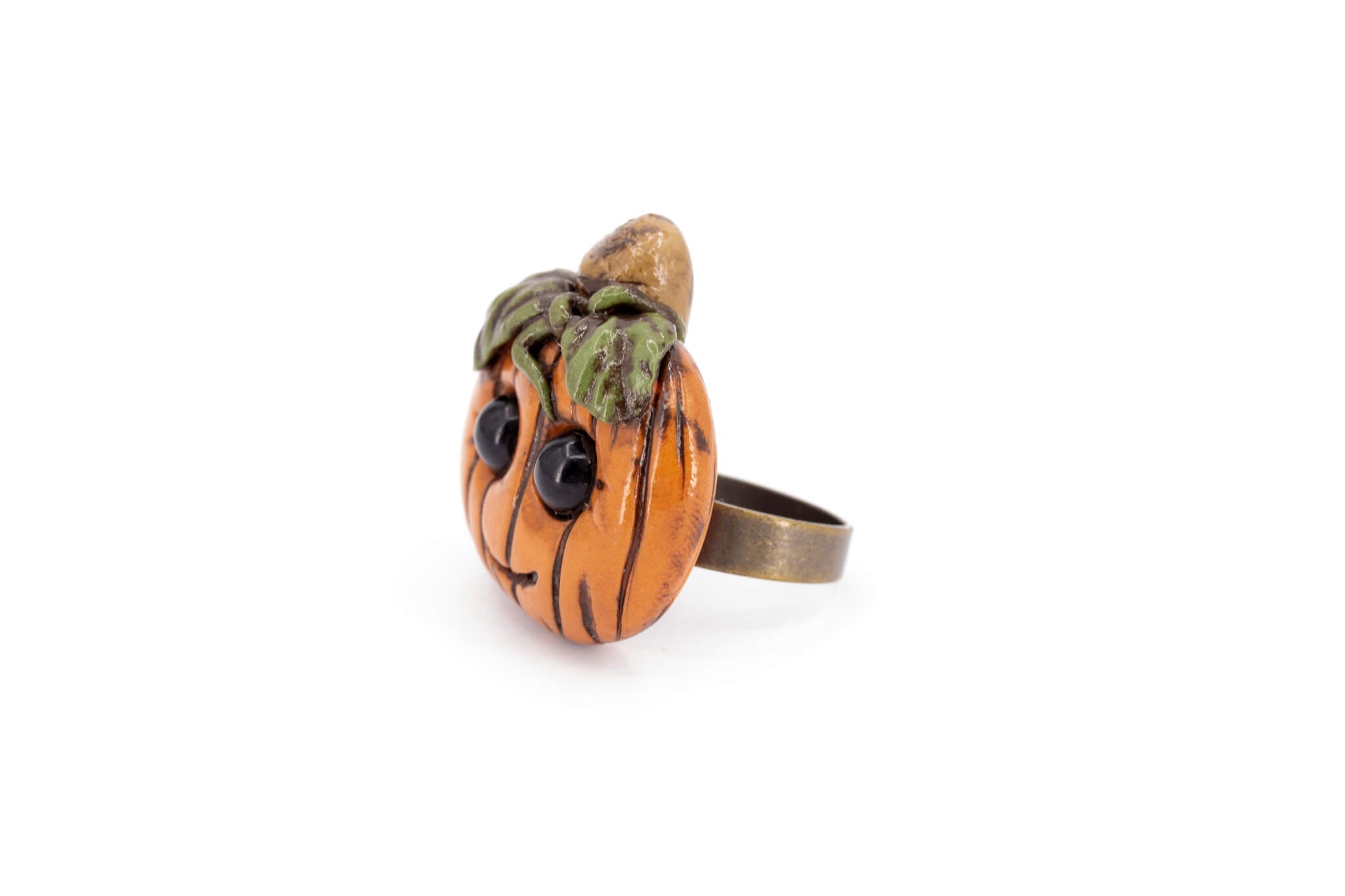 Kawaii Pumpkin Ring - Pearl Moon Creations