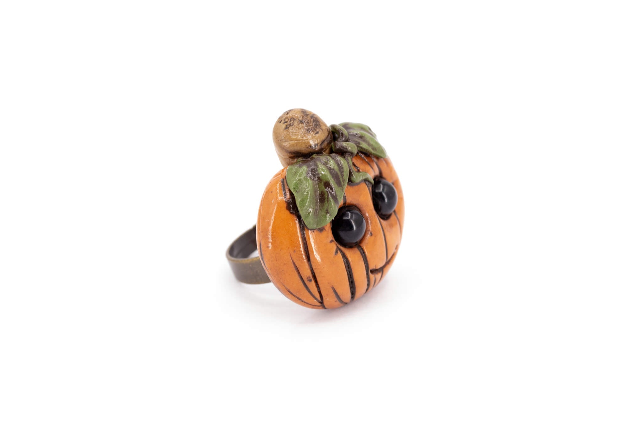 Kawaii Pumpkin Ring - Pearl Moon Creations