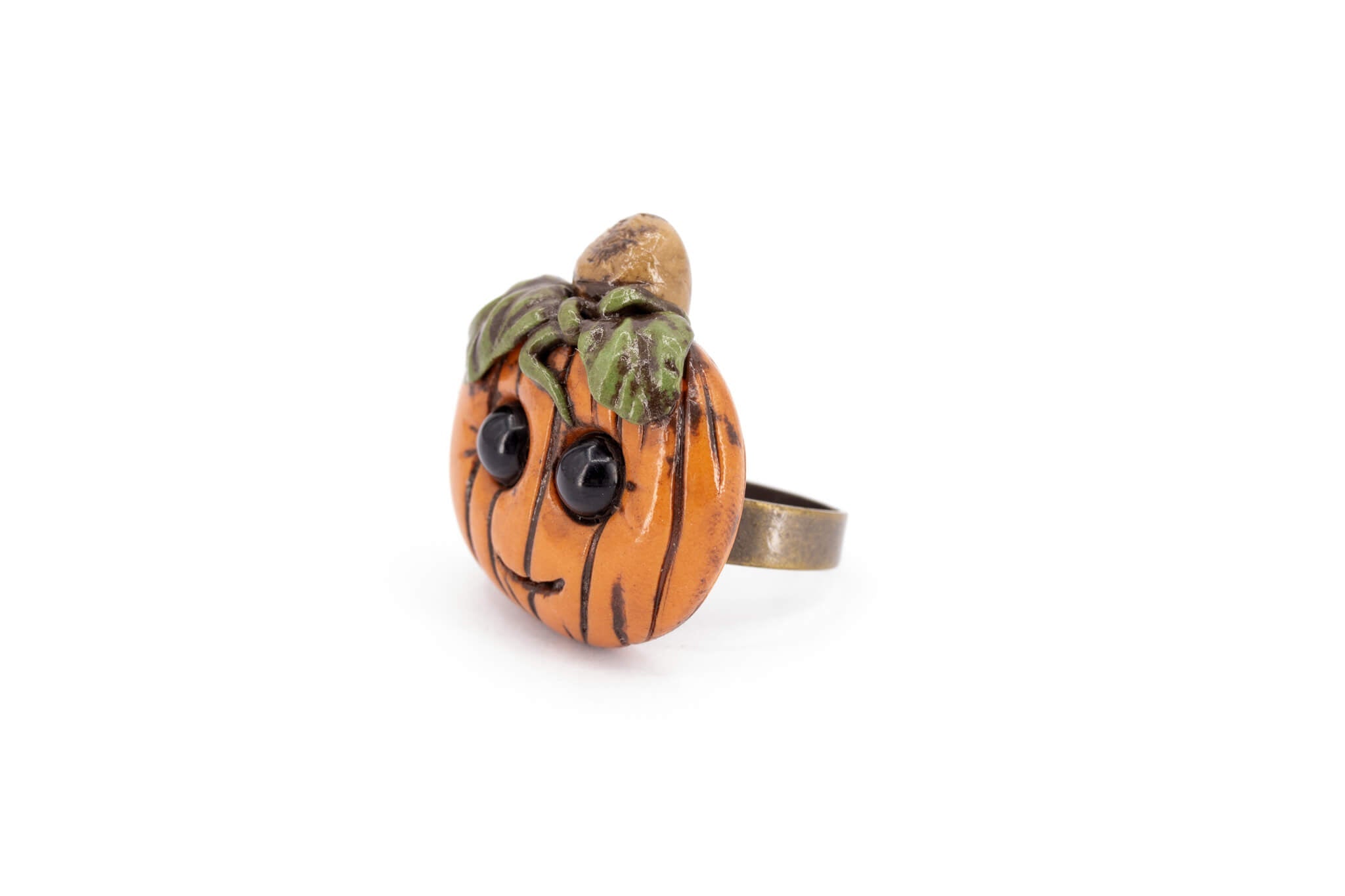 Kawaii Pumpkin Ring - Pearl Moon Creations