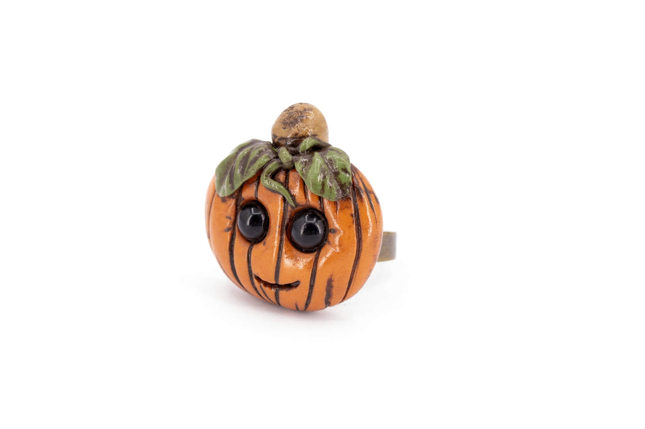 Kawaii Pumpkin Ring - Pearl Moon Creations
