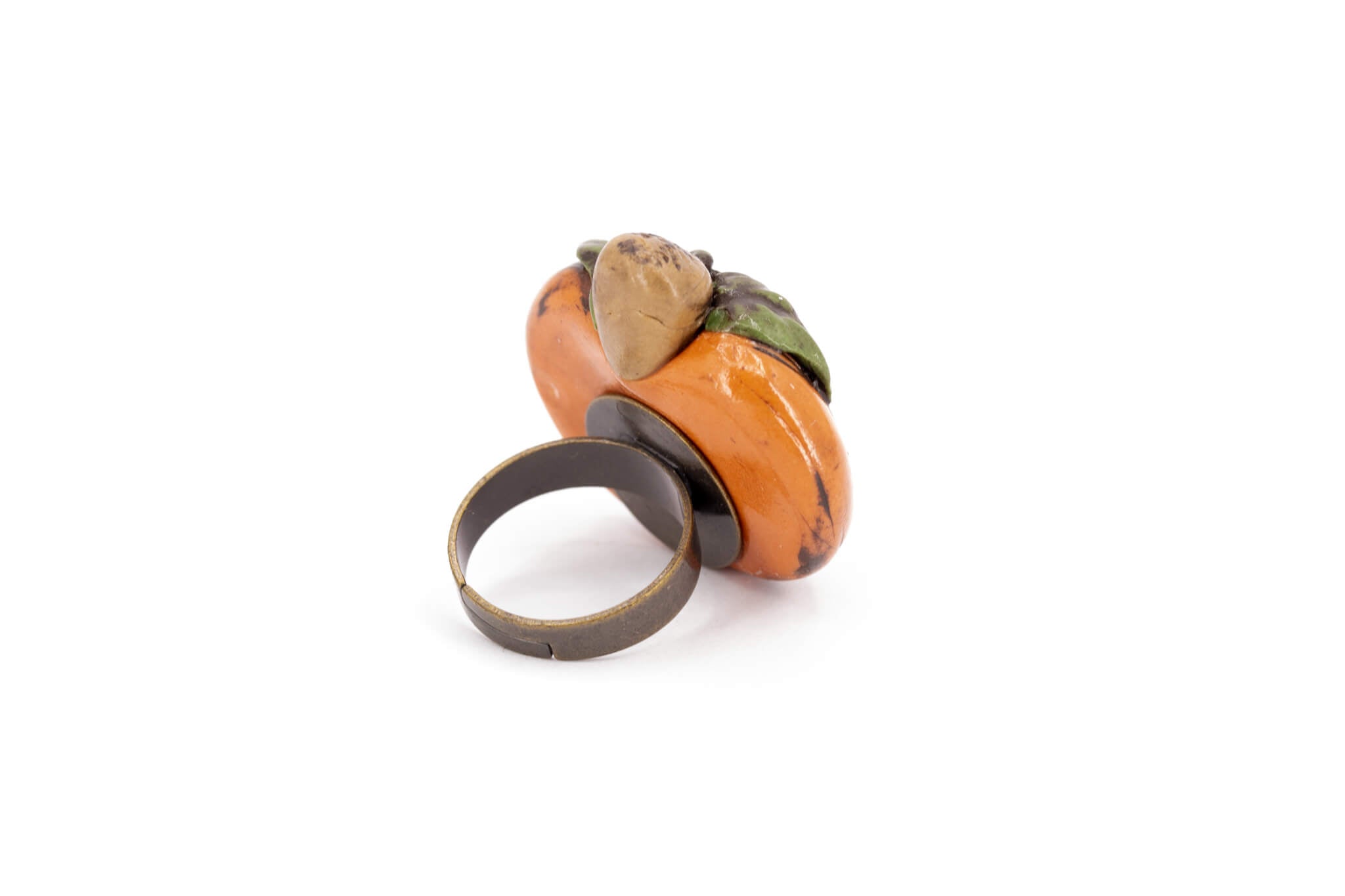 Kawaii Pumpkin Ring - Pearl Moon Creations