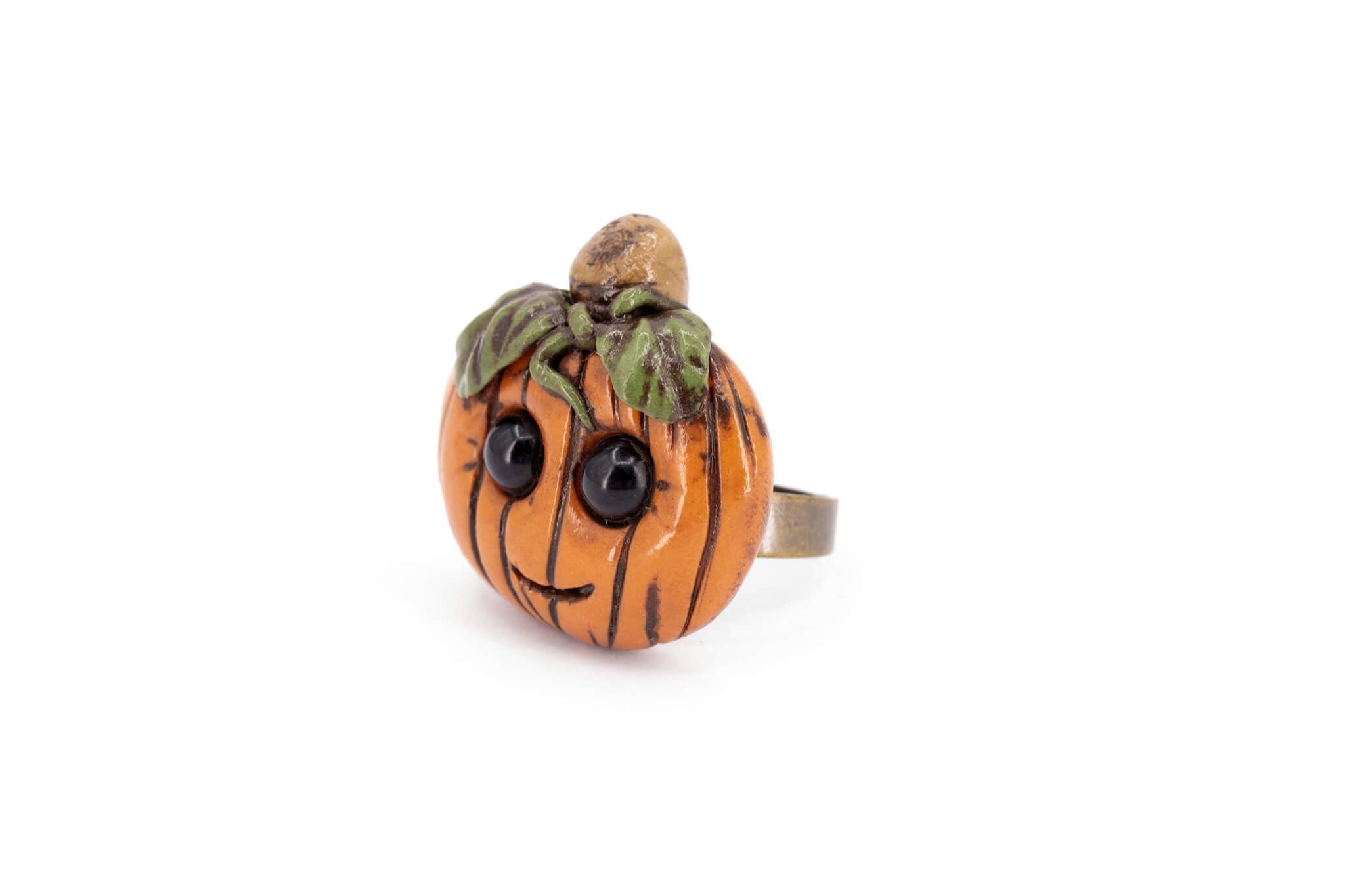 Kawaii Pumpkin Ring - Pearl Moon Creations
