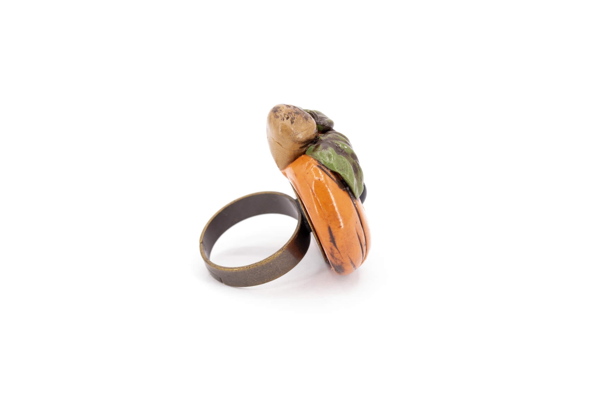 Kawaii Pumpkin Ring - Pearl Moon Creations