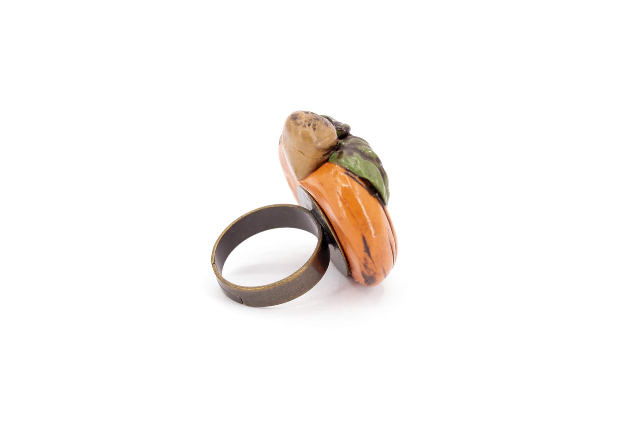 Kawaii Pumpkin Ring - Pearl Moon Creations