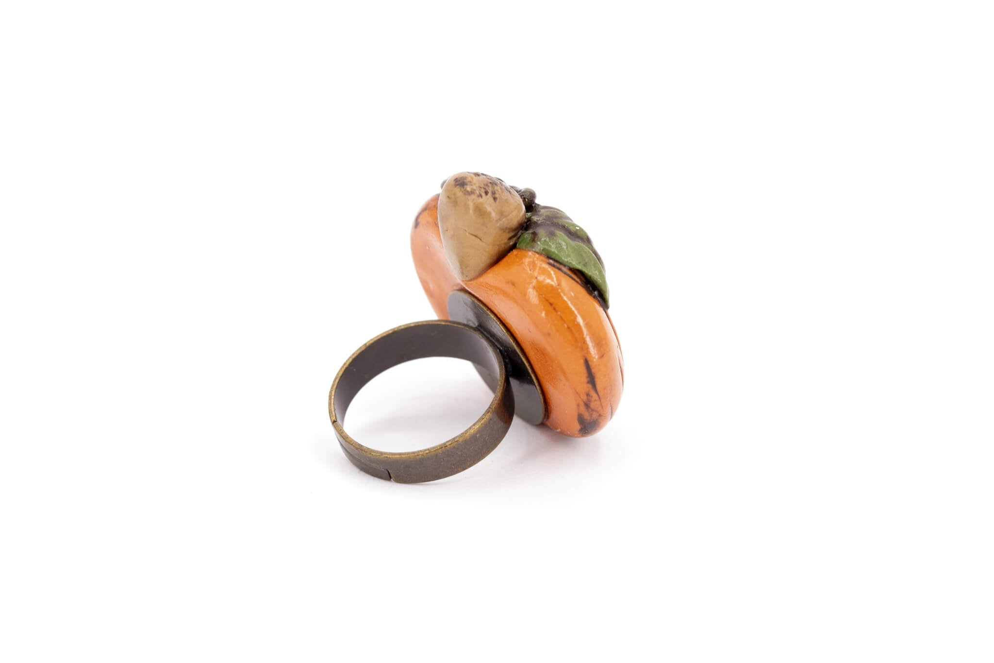 Kawaii Pumpkin Ring - Pearl Moon Creations