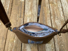 Moon Phases Brown Mini Crossbody Bag - Pearl Moon Creations