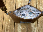 Moon Phases Brown Mini Crossbody Bag - Pearl Moon Creations
