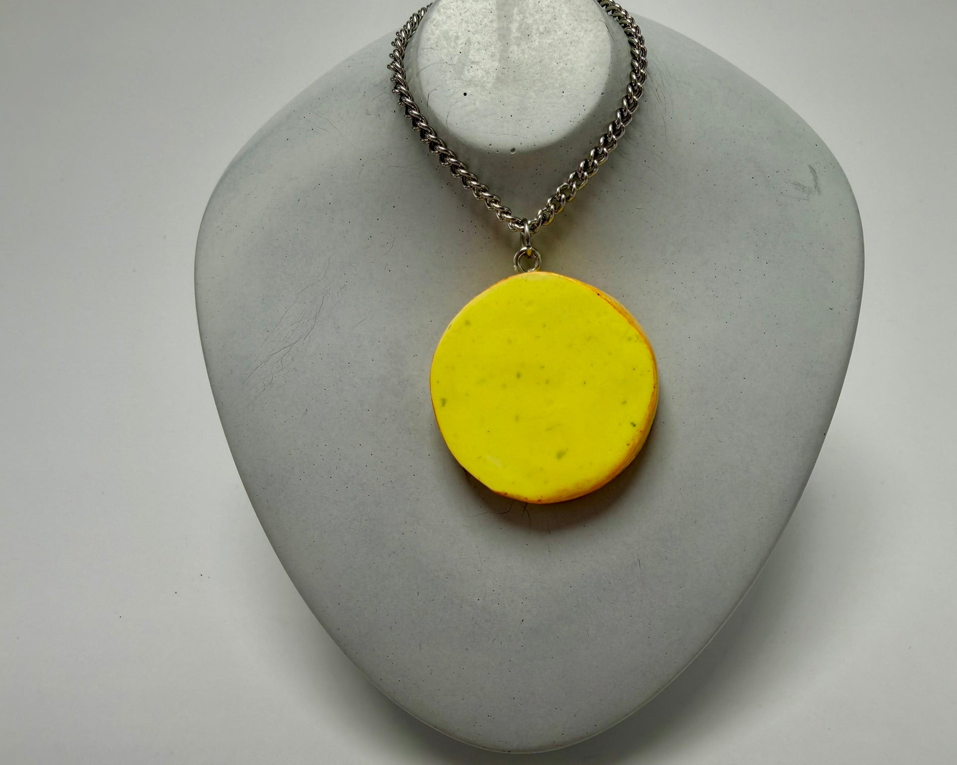 Orange and Yellow Sun Pendant Necklace - Pearl Moon Creations