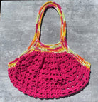 Pink Reusable Market/Beach Bag - Pearl Moon Creations