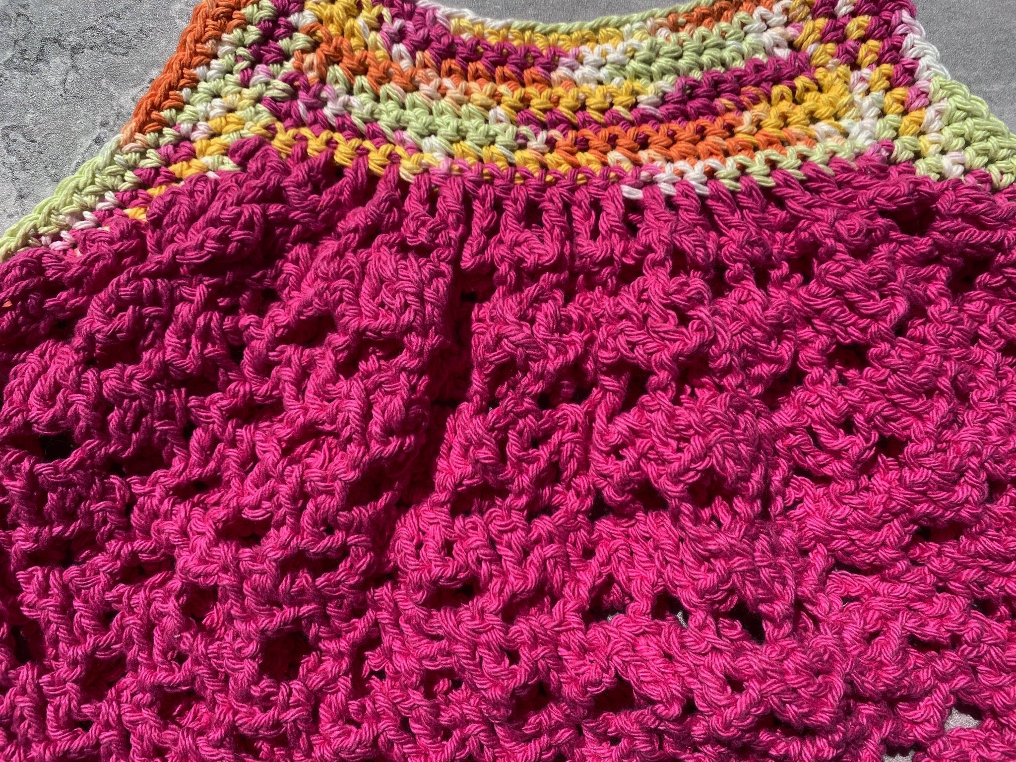 Pink Reusable Market/Beach Bag - Pearl Moon Creations