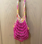 Pink Reusable Market/Beach Bag - Pearl Moon Creations