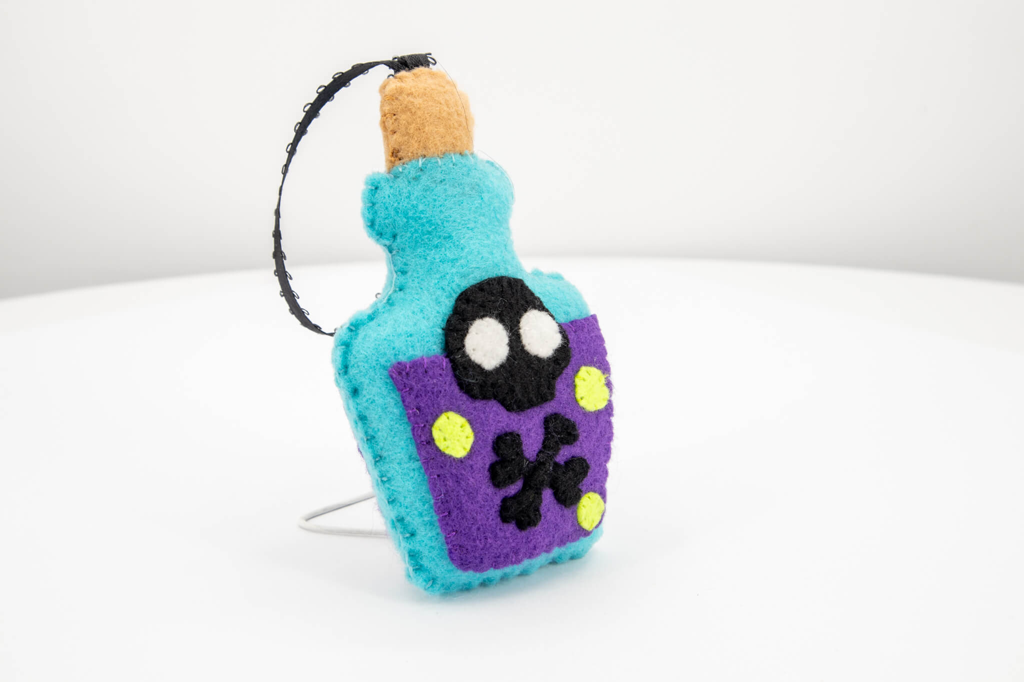 Poison Bottle Felt Ornament - Pearl Moon Creations