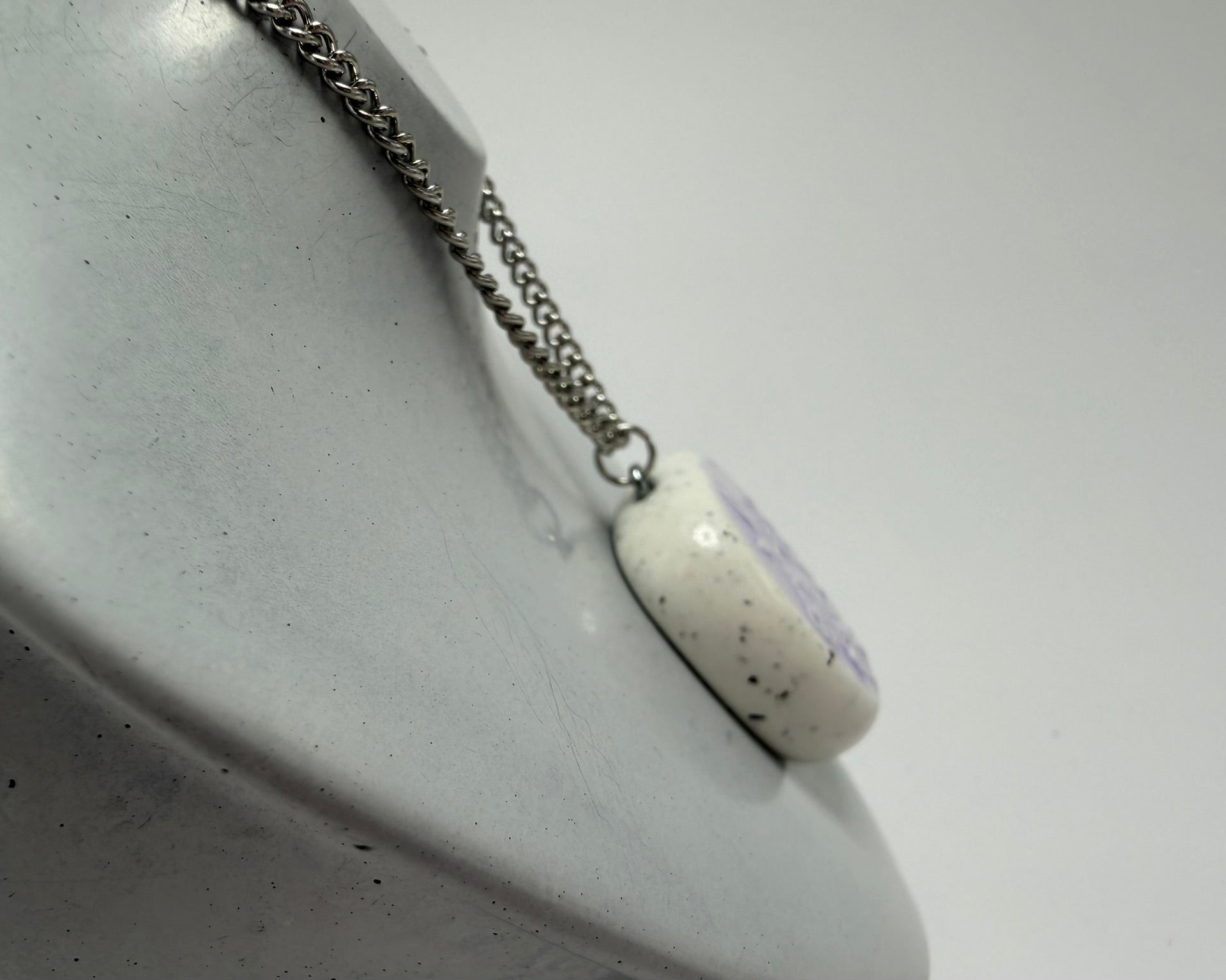 Purple Wildflower Pendant Necklace - Pearl Moon Creations