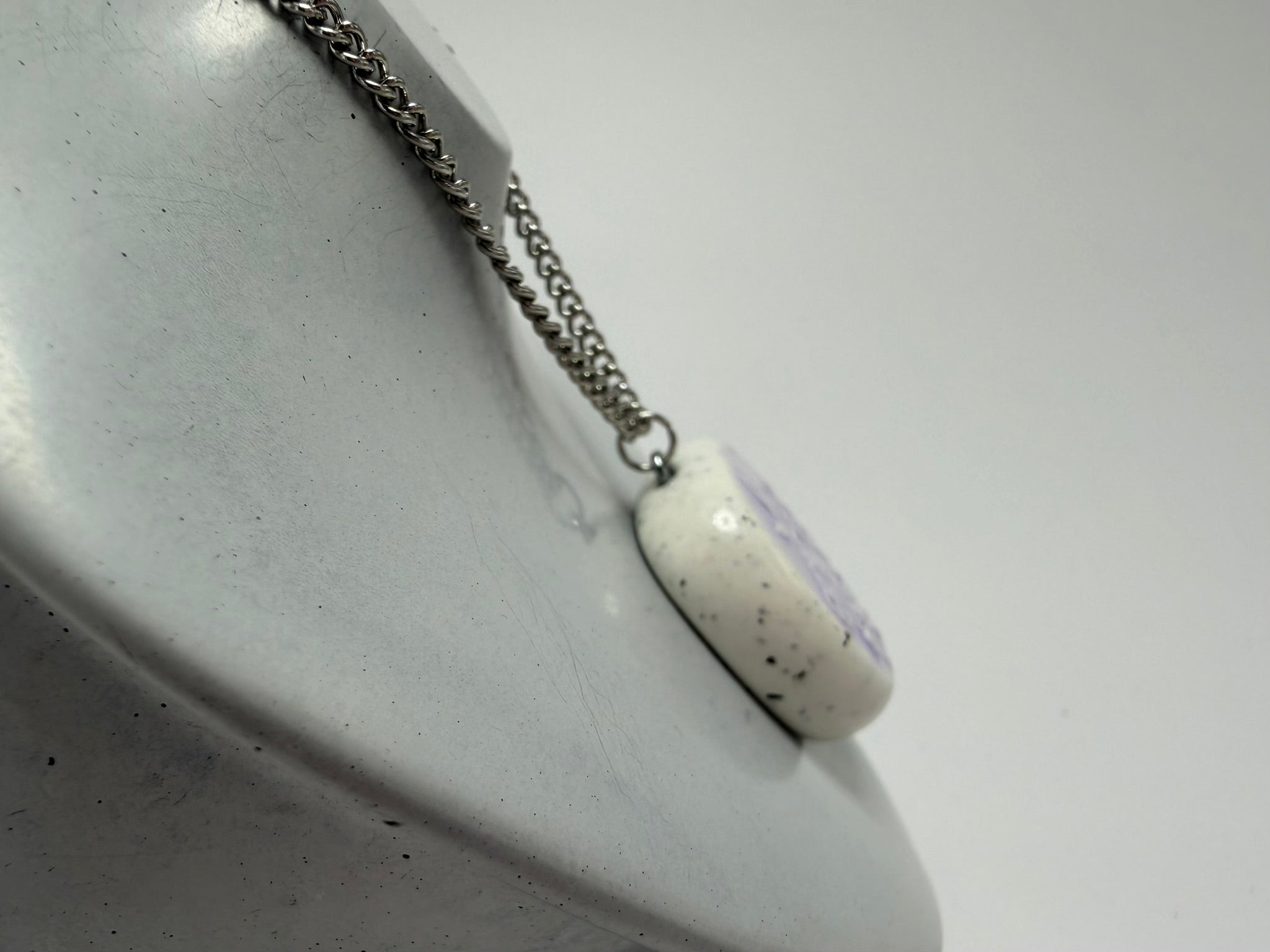Purple Wildflower Pendant Necklace - Pearl Moon Creations
