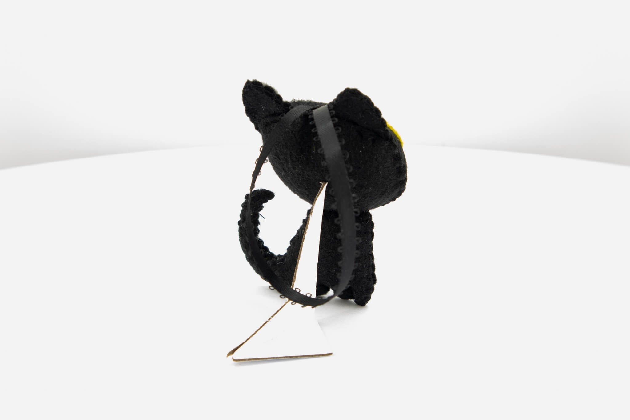 Quirky Felt Black Cat Ornament - Pearl Moon Creations