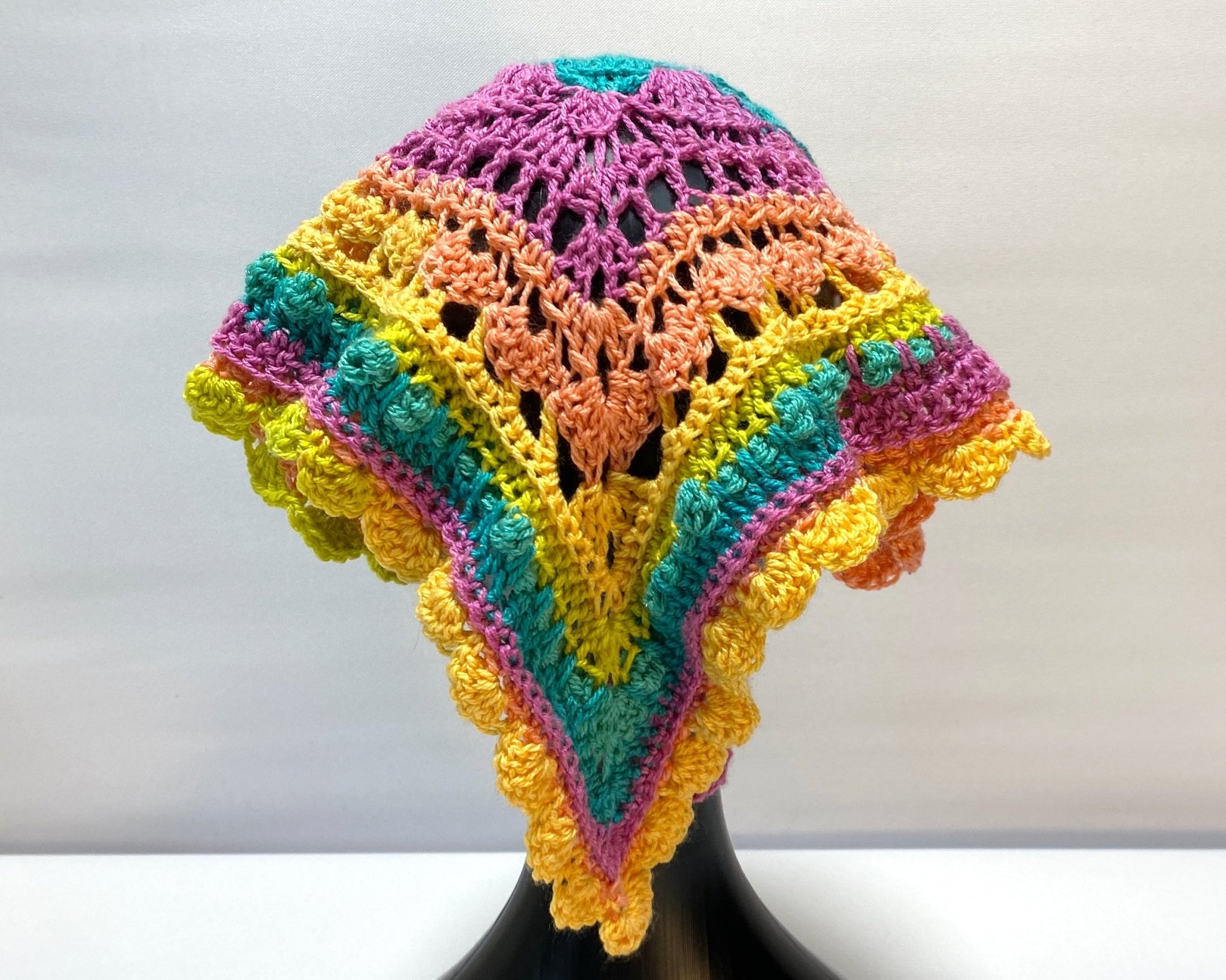 Rainbow Festival Crochet Bandana - Pearl Moon Creations