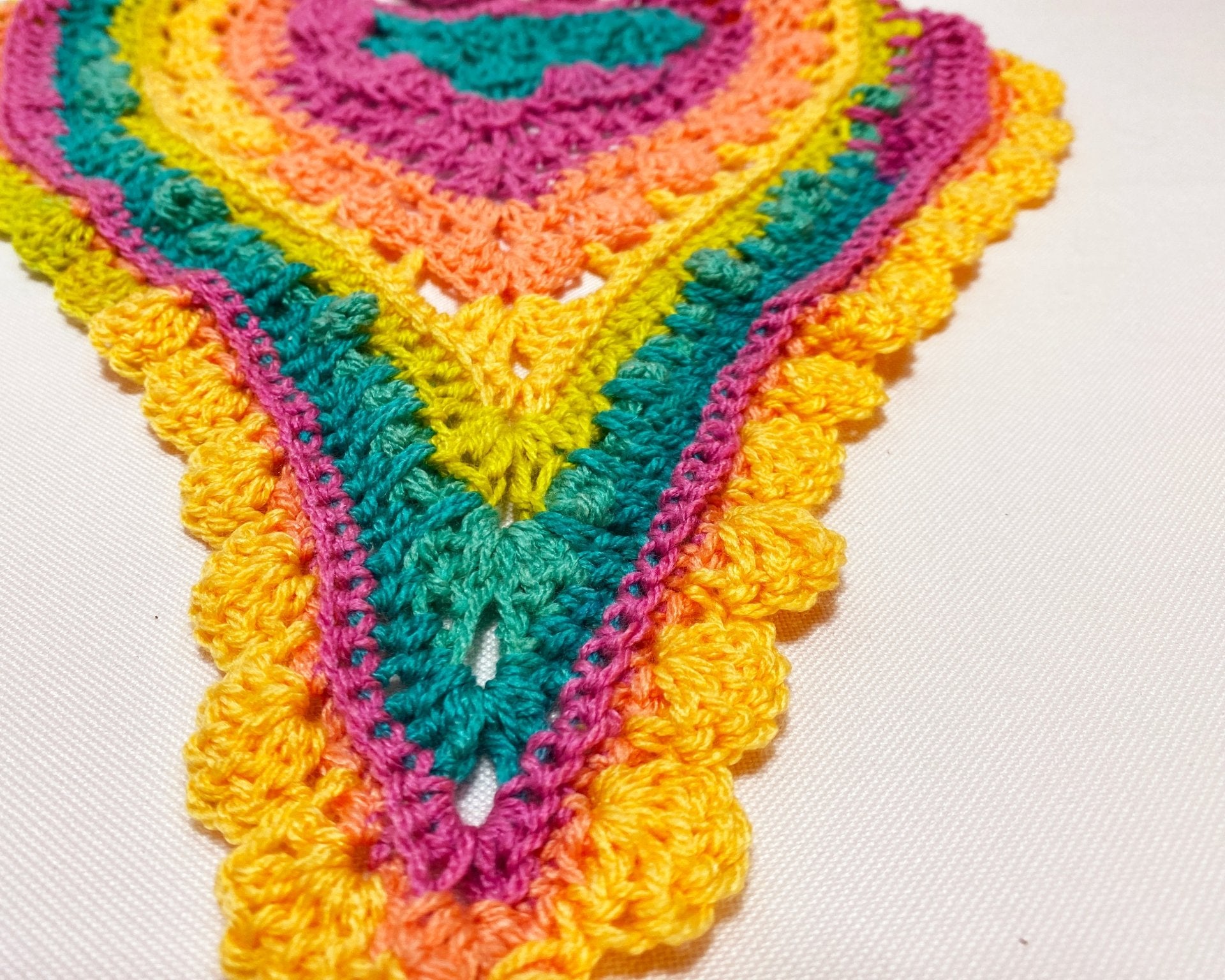 Rainbow Festival Crochet Bandana - Pearl Moon Creations
