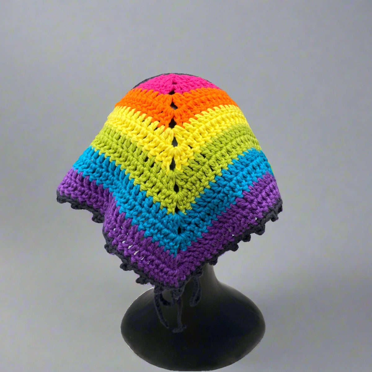 Rainbow Pride Crochet Bandana – Pearl Moon Creations display picture 2