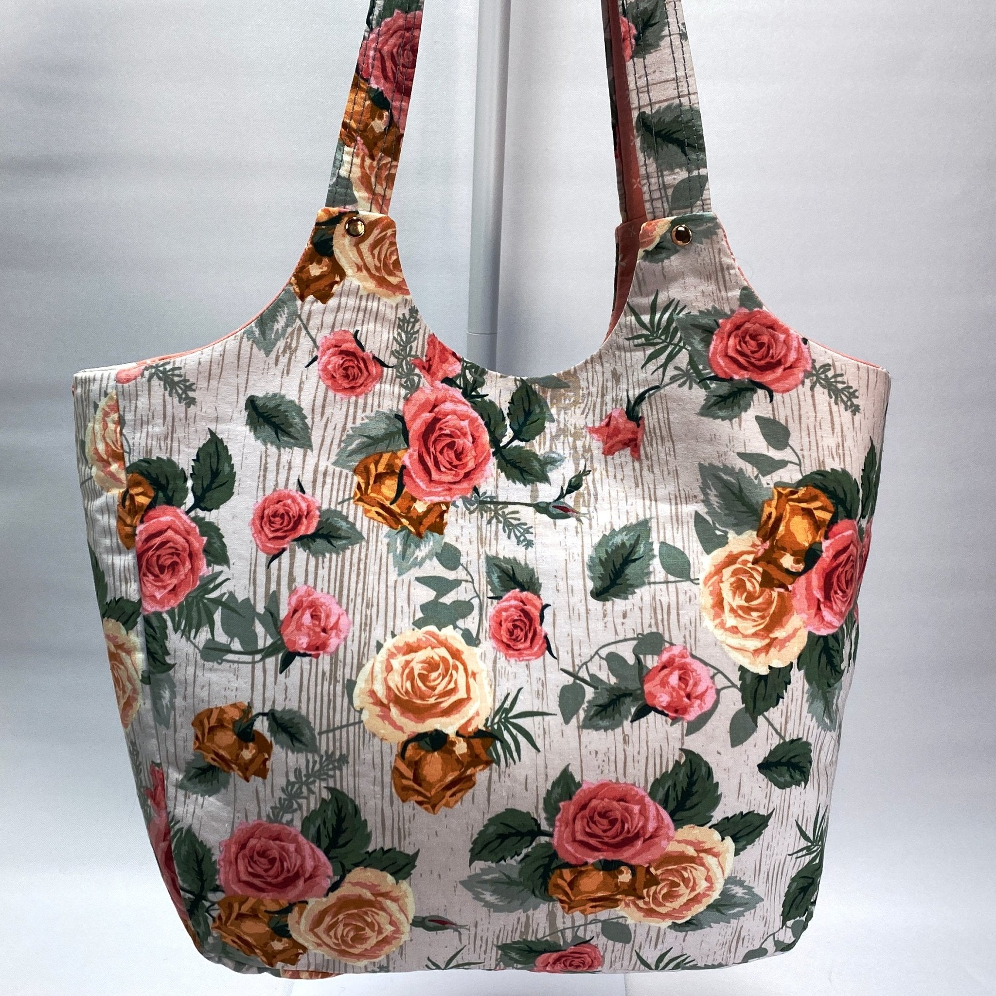 Rose Larkspur Tote - Pearl Moon Creations