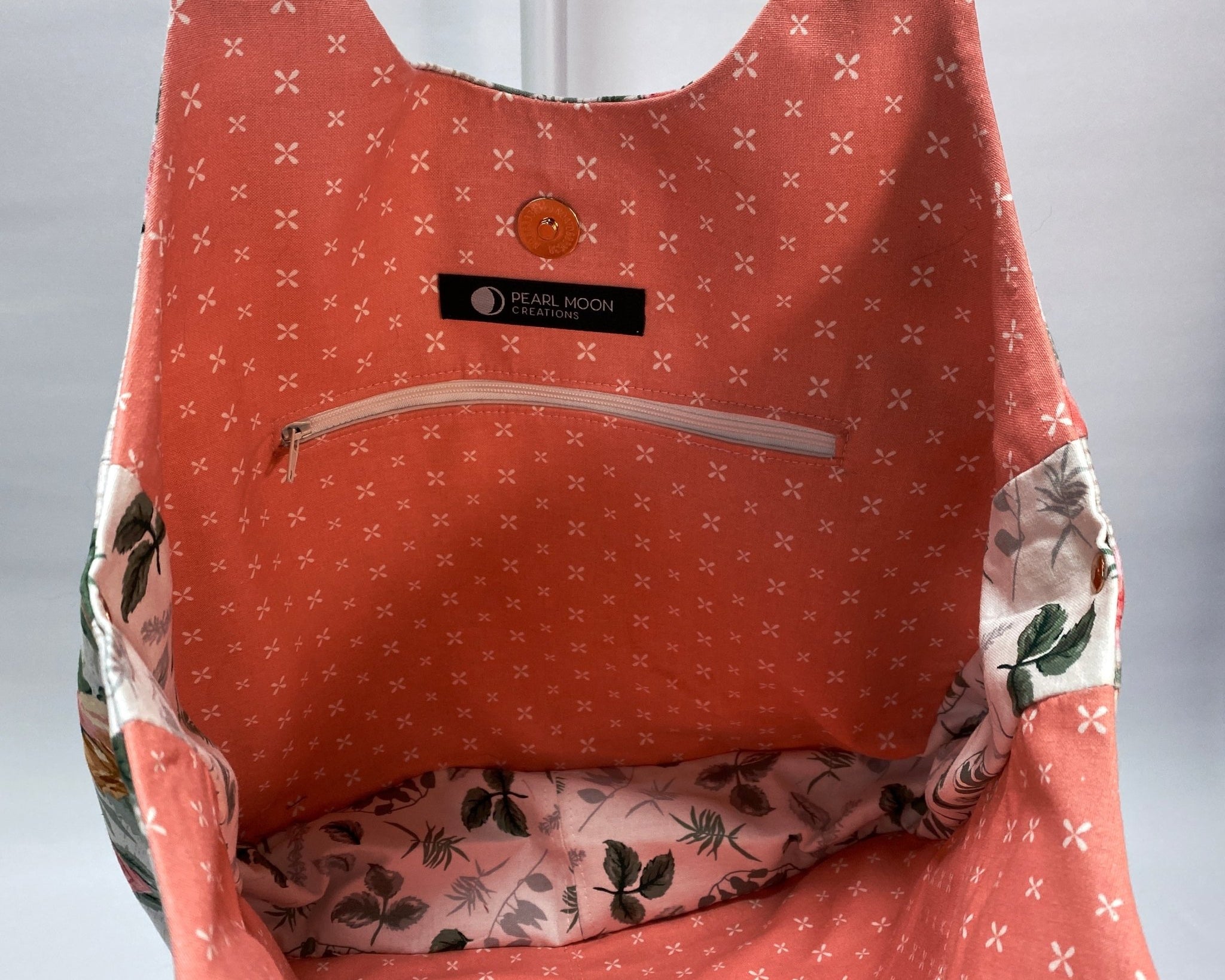 Rose Larkspur Tote - Pearl Moon Creations