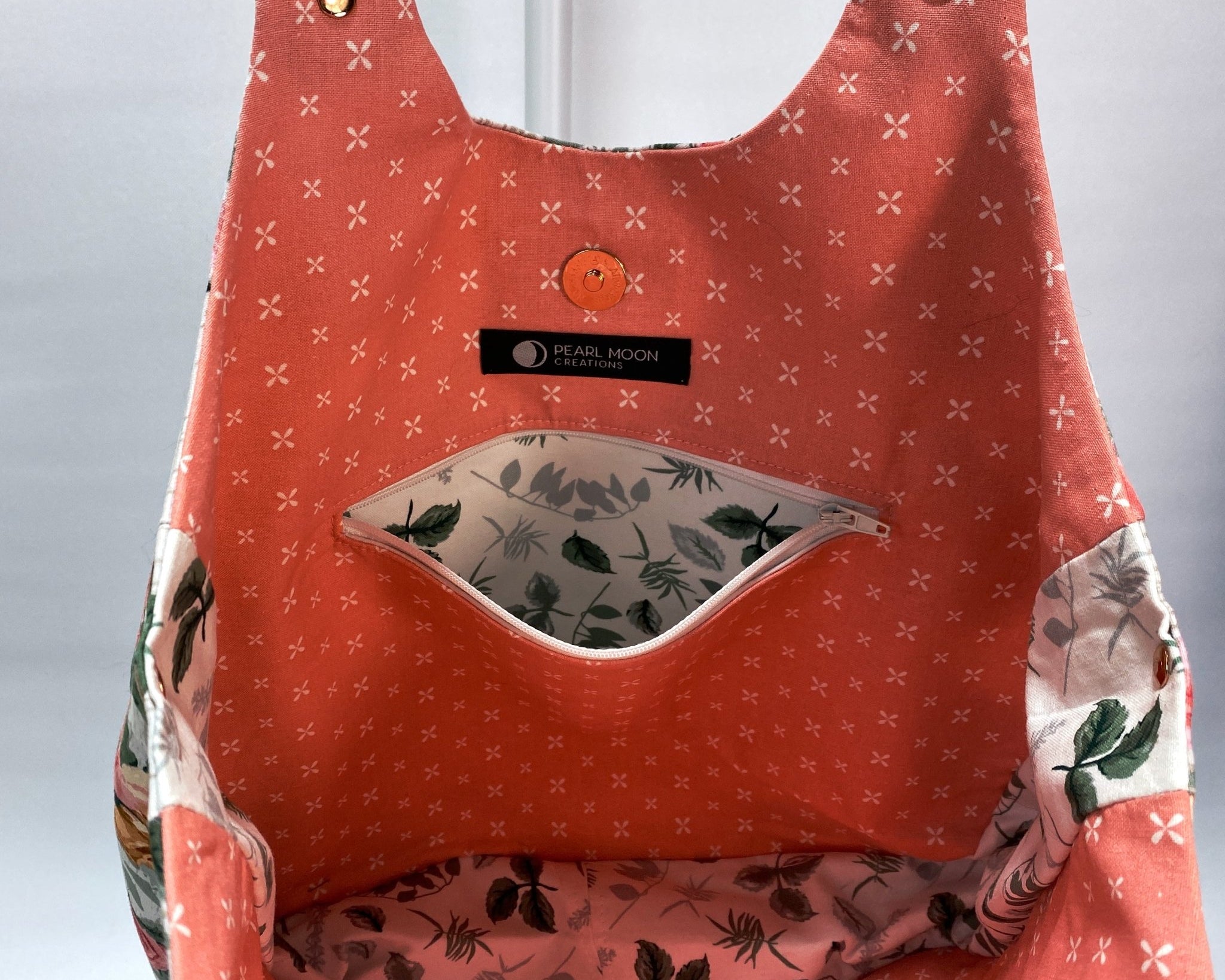 Rose Larkspur Tote - Pearl Moon Creations