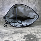 Silver Map Fold Over Clutch - Pearl Moon Creations