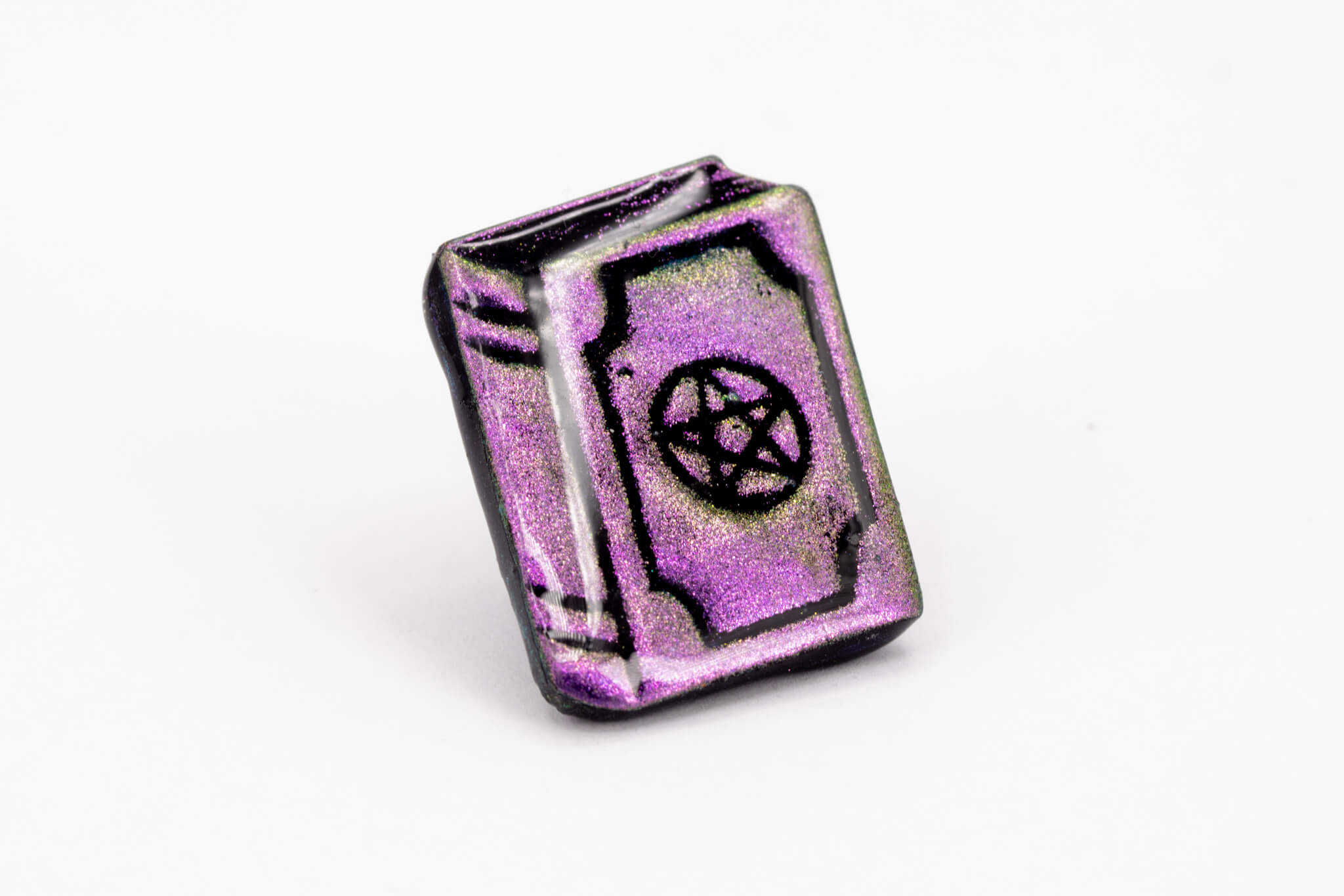 Spell Book Polymer Clay Pin - Pearl Moon Creations