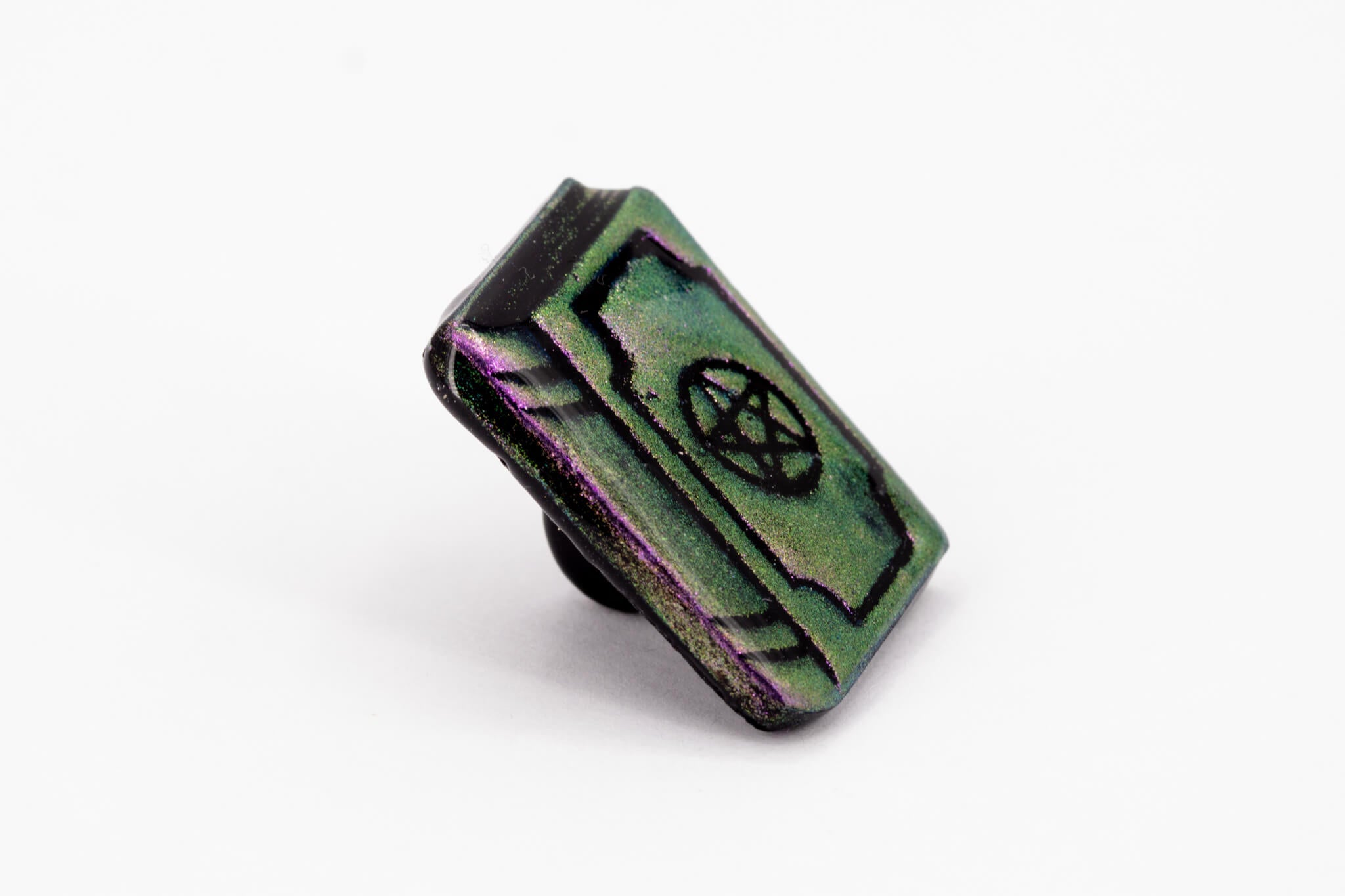 Spell Book Polymer Clay Pin - Pearl Moon Creations