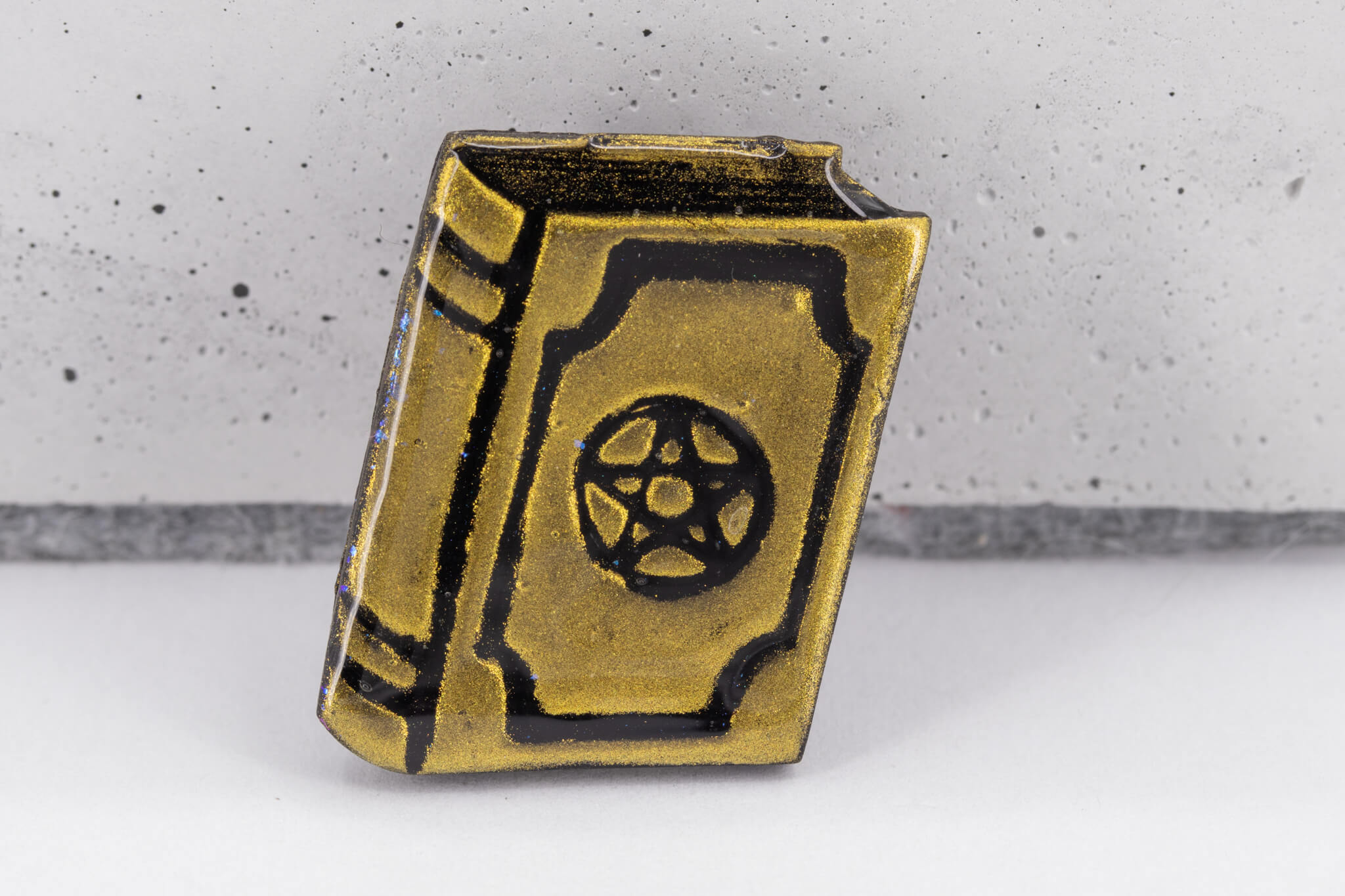 Spell Book Polymer Clay Pin - Pearl Moon Creations