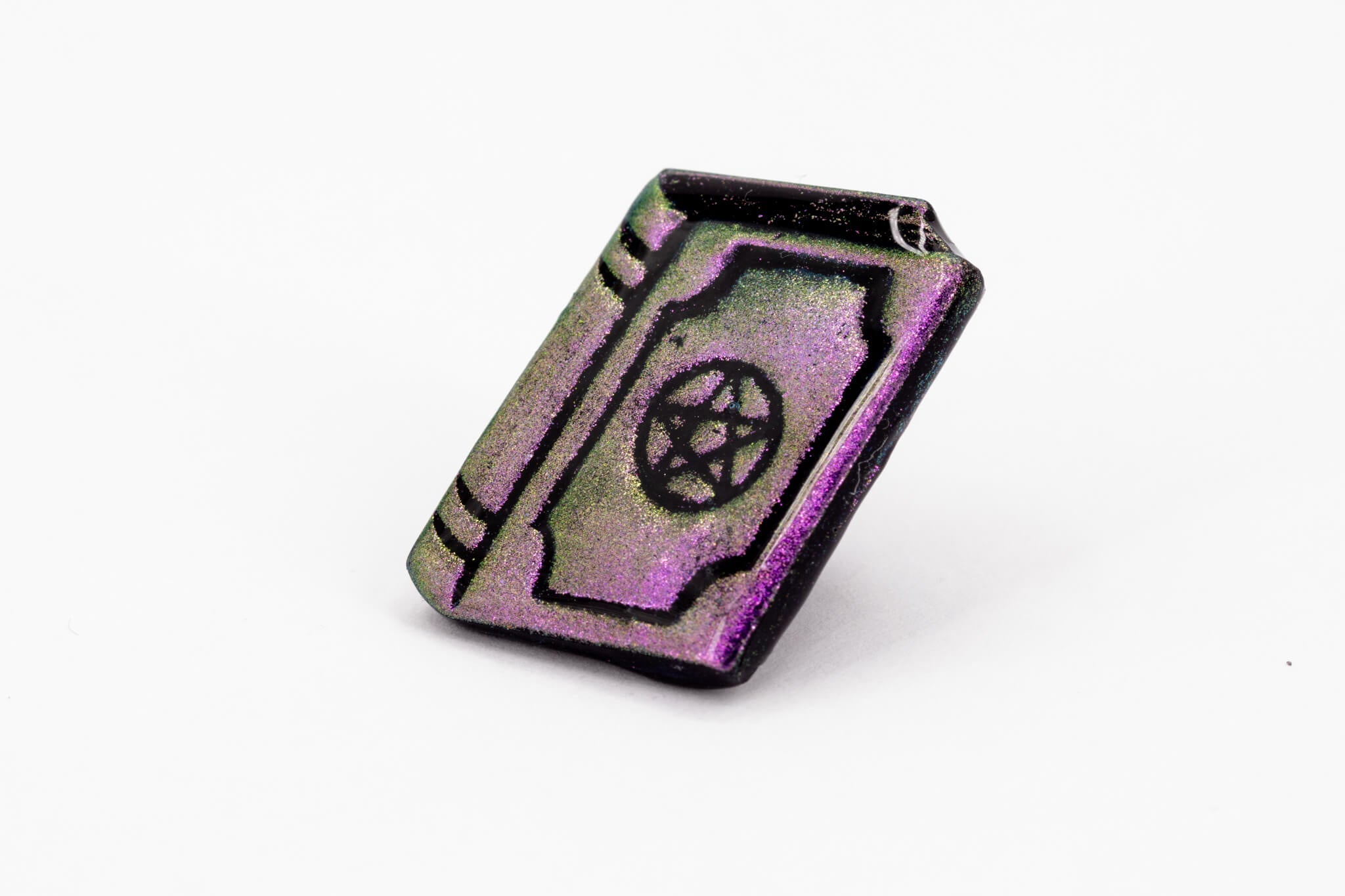 Spell Book Polymer Clay Pin - Pearl Moon Creations