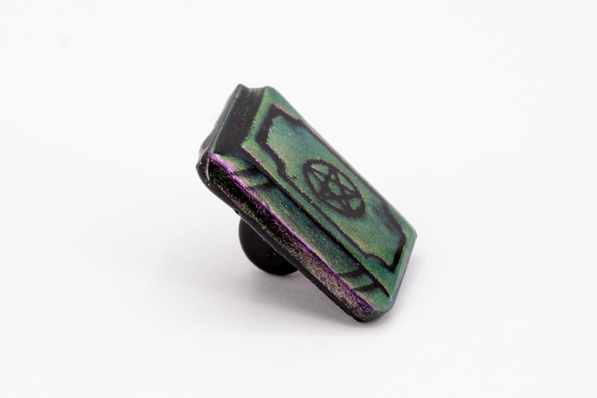 Spell Book Polymer Clay Pin - Pearl Moon Creations