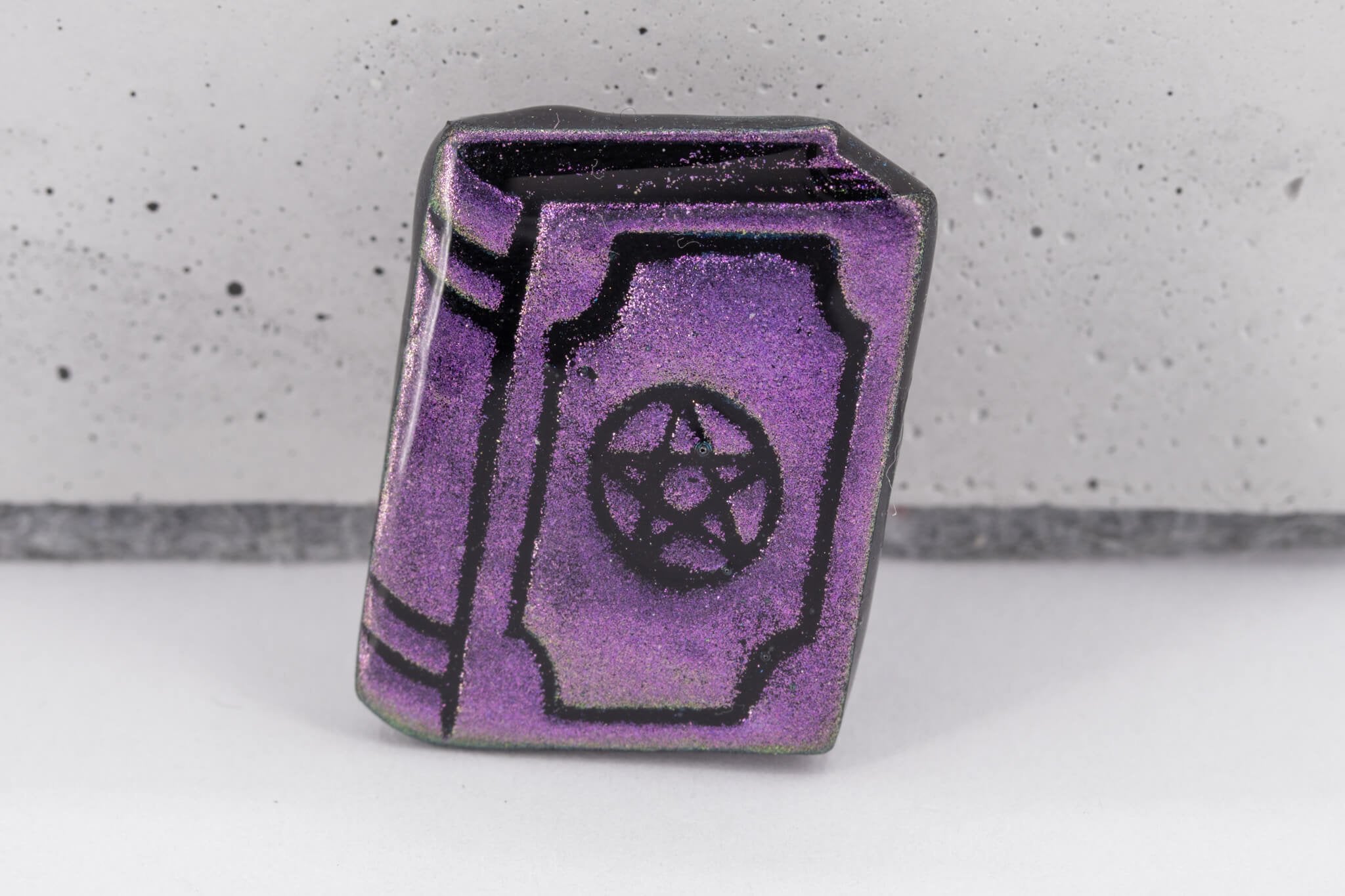 Spell Book Polymer Clay Pin - Pearl Moon Creations