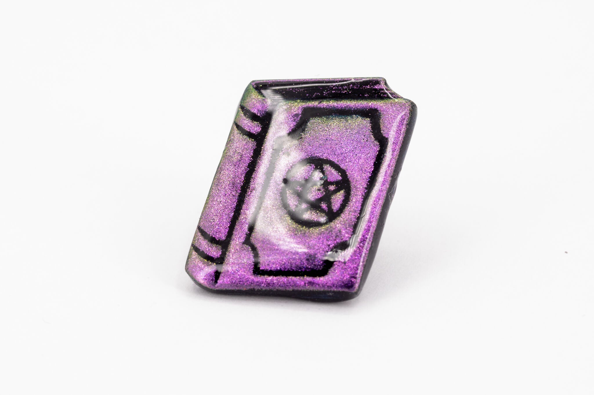 Spell Book Polymer Clay Pin - Pearl Moon Creations