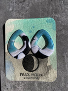 Stonewashed Turquoise Clay Earrings - Pearl Moon Creations