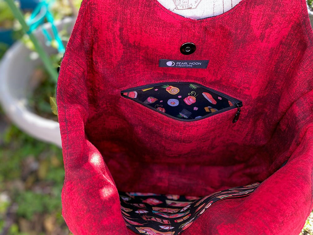 Sushi Larkspur Shoulder Bag - Pearl Moon Creations