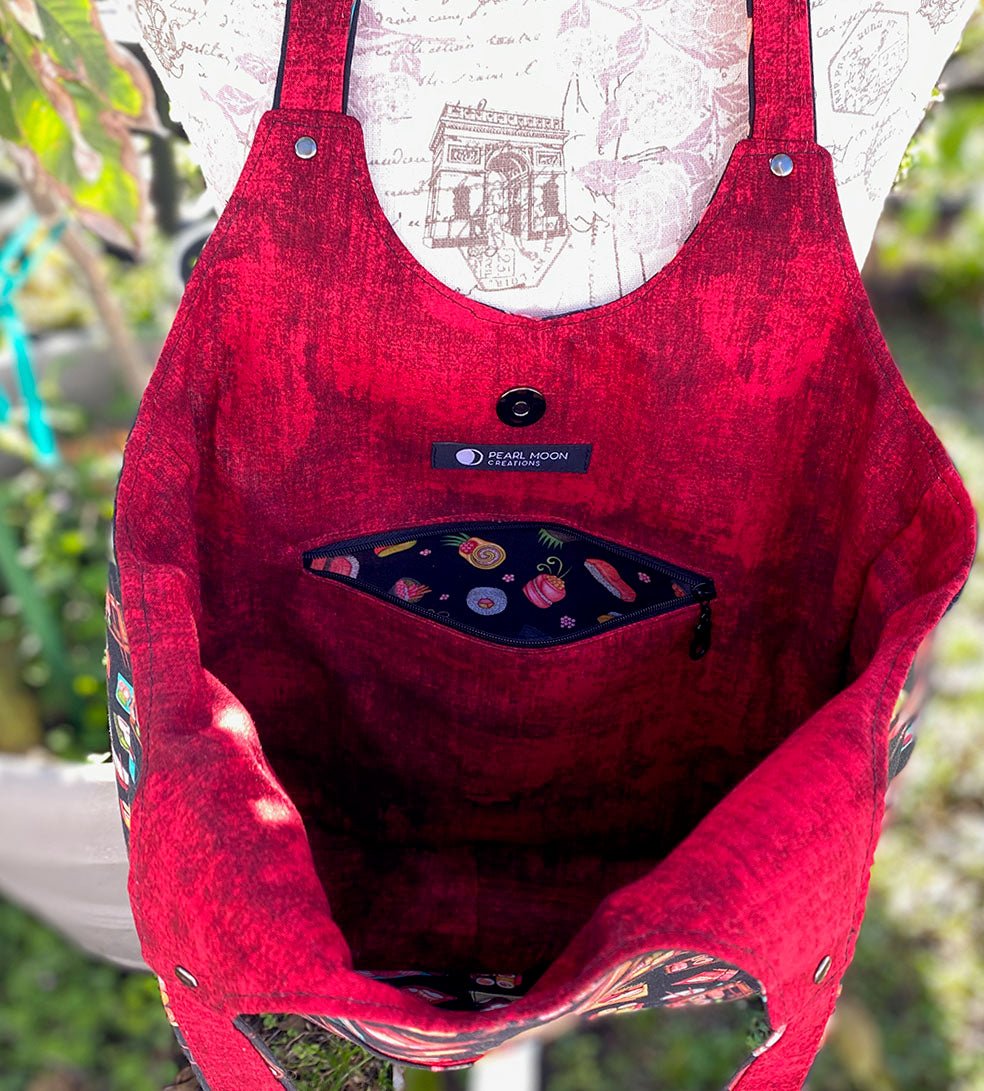 Sushi Larkspur Shoulder Bag - Pearl Moon Creations