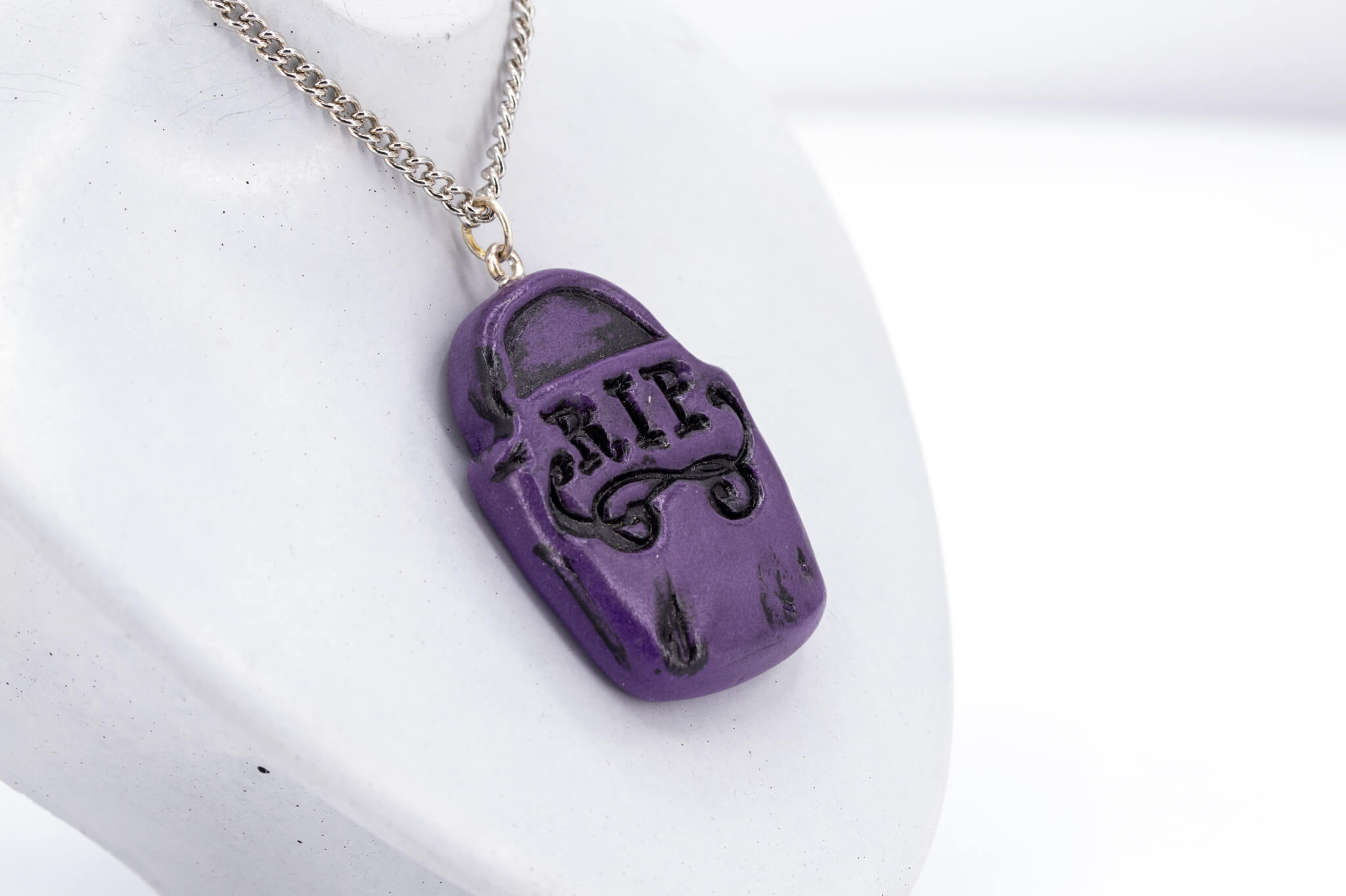 Tombstone Pendant Necklace - Pearl Moon Creations