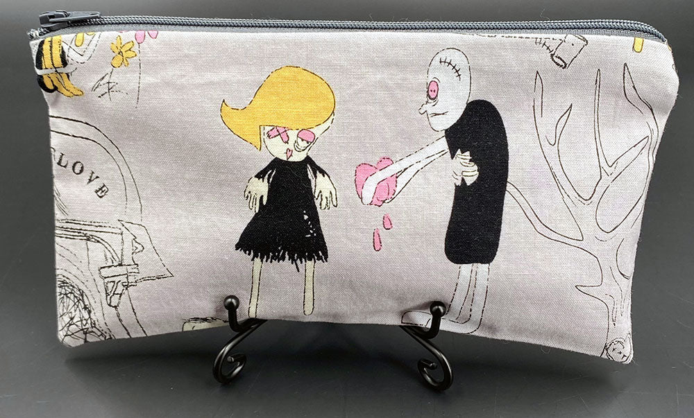 Zombie Love Zipper Pouch - Pearl Moon Creations