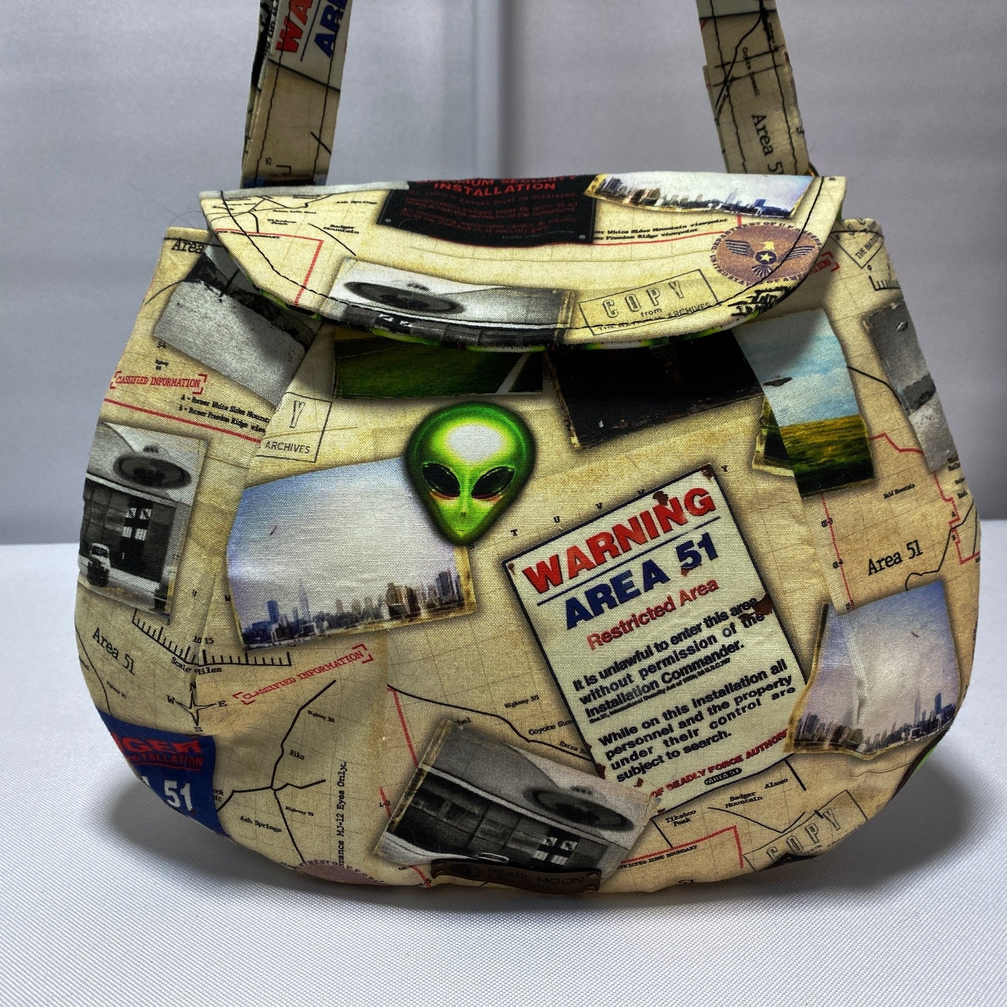 Area 51 Alien Cross Body Bag - Pearl Moon Creations