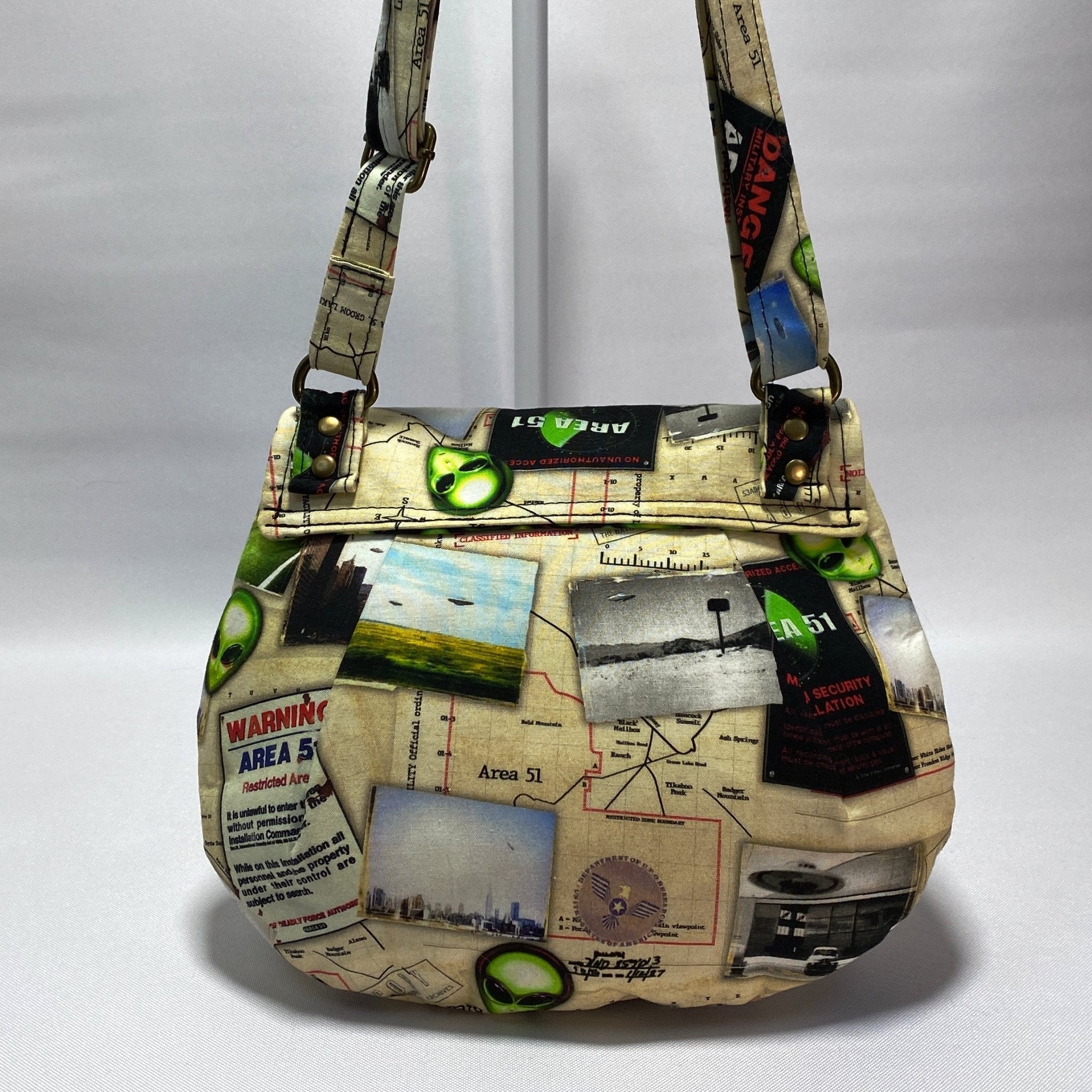 Area 51 Alien Cross Body Bag - Pearl Moon Creations