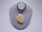 Beige Wildflower Pendant Necklace - Pearl Moon Creations