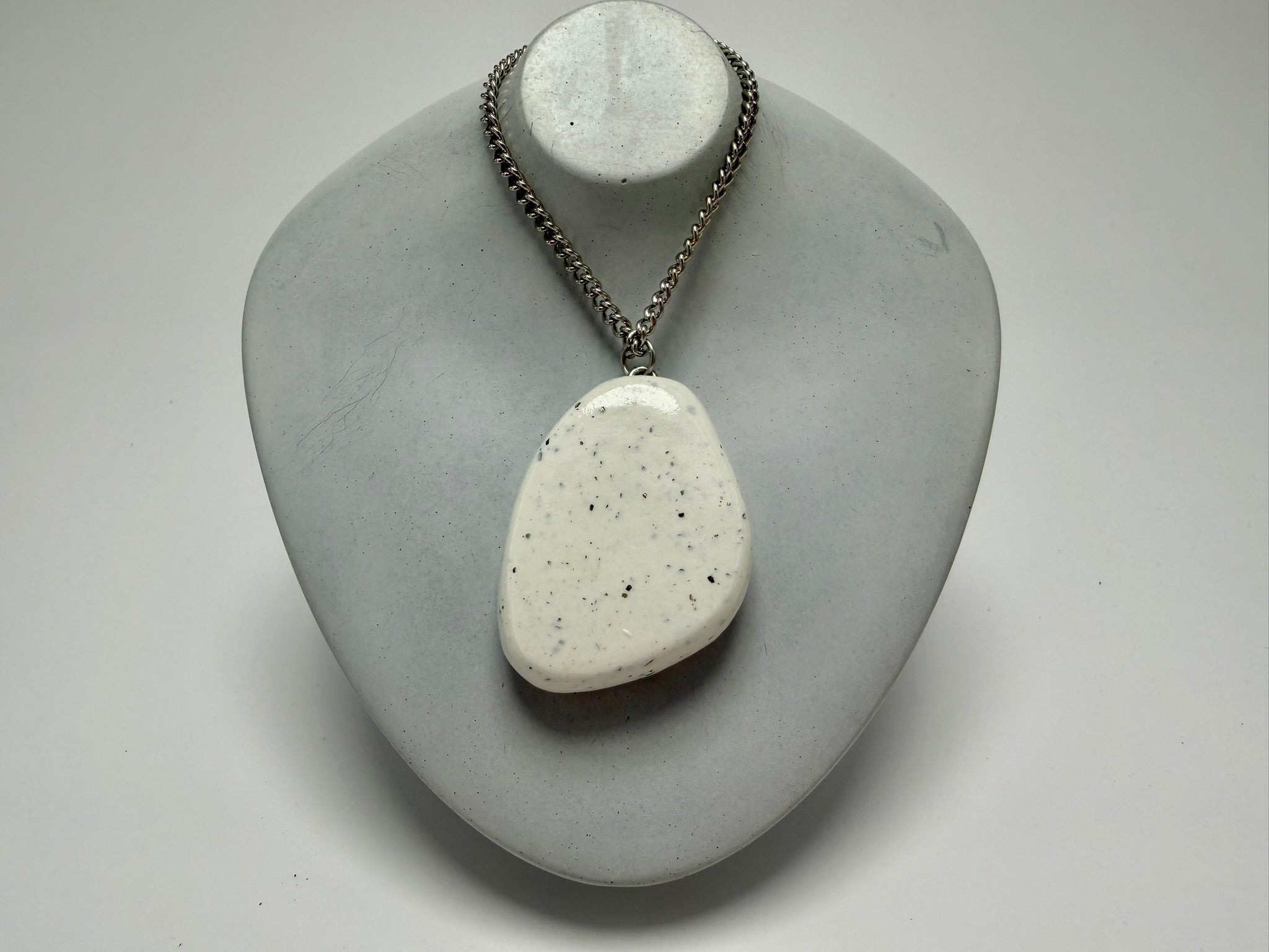 Beige Wildflower Pendant Necklace - Pearl Moon Creations
