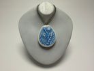 Blue Wildflower Pendant Necklace - Pearl Moon Creations