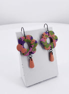 Bohemian Echo 1 Flower Dangle Earrings - Pearl Moon Creations