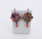 Bohemian Echo 1 Flower Dangle Earrings - Pearl Moon Creations