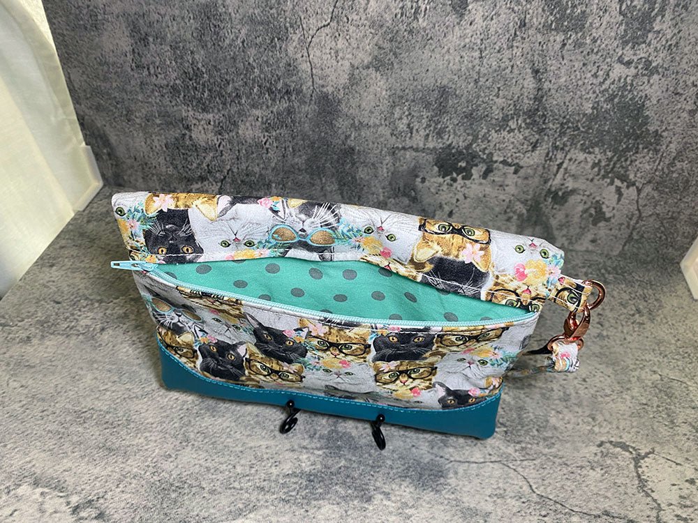 Cats in Glasses Clutch - Pearl Moon Creations