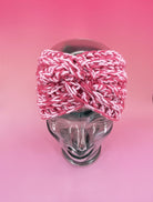 Chunky Pink Ear Warmer - Pearl Moon Creations